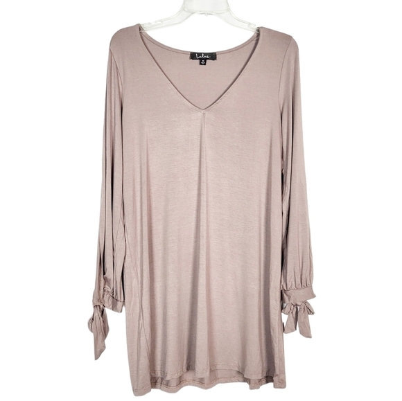 LULUS Glory of Love Taupe Shift Dress - Picture 2 of 6